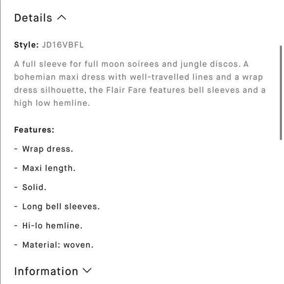 NWT Billabong Flare Wrap Long Sleeve Dress - Picture 4 of 7